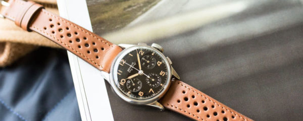 montre à bracelet en cuir pour homme